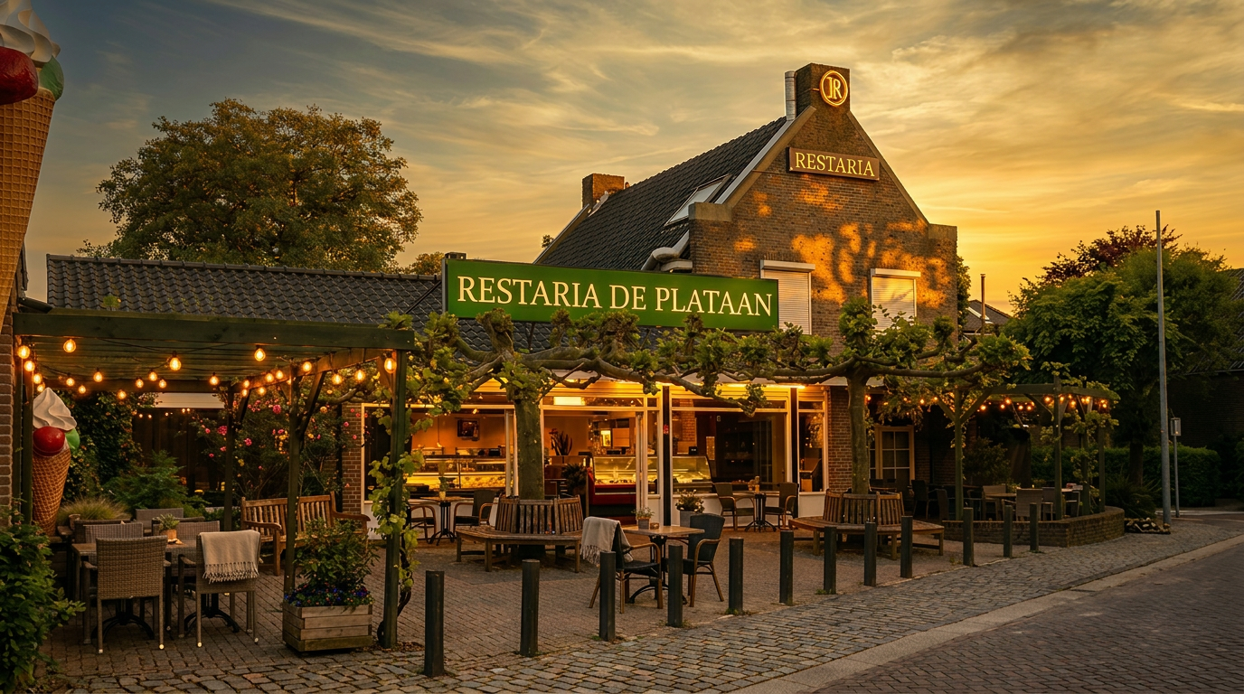 De Plataan restaurant in Mook